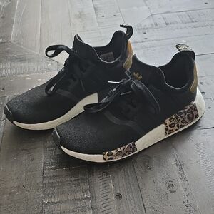Adidas Women's NMD R1 Shoes - Core Black / Wild Brown Size 7